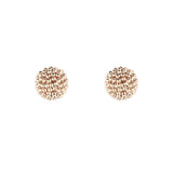 Auric Signature 18ct Rose Gold Ball Stud Earrings