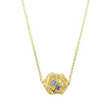 Aria Blue 18ct Gold Pendant Necklace