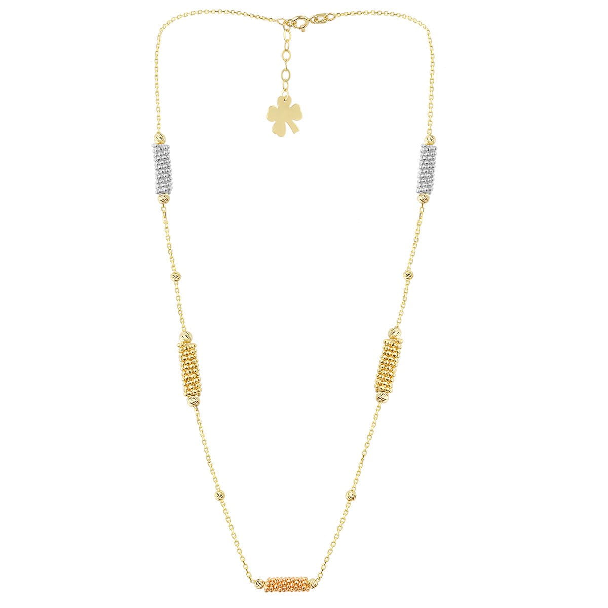 Cali Isla Cluster 18ct Gold Pendant Necklace