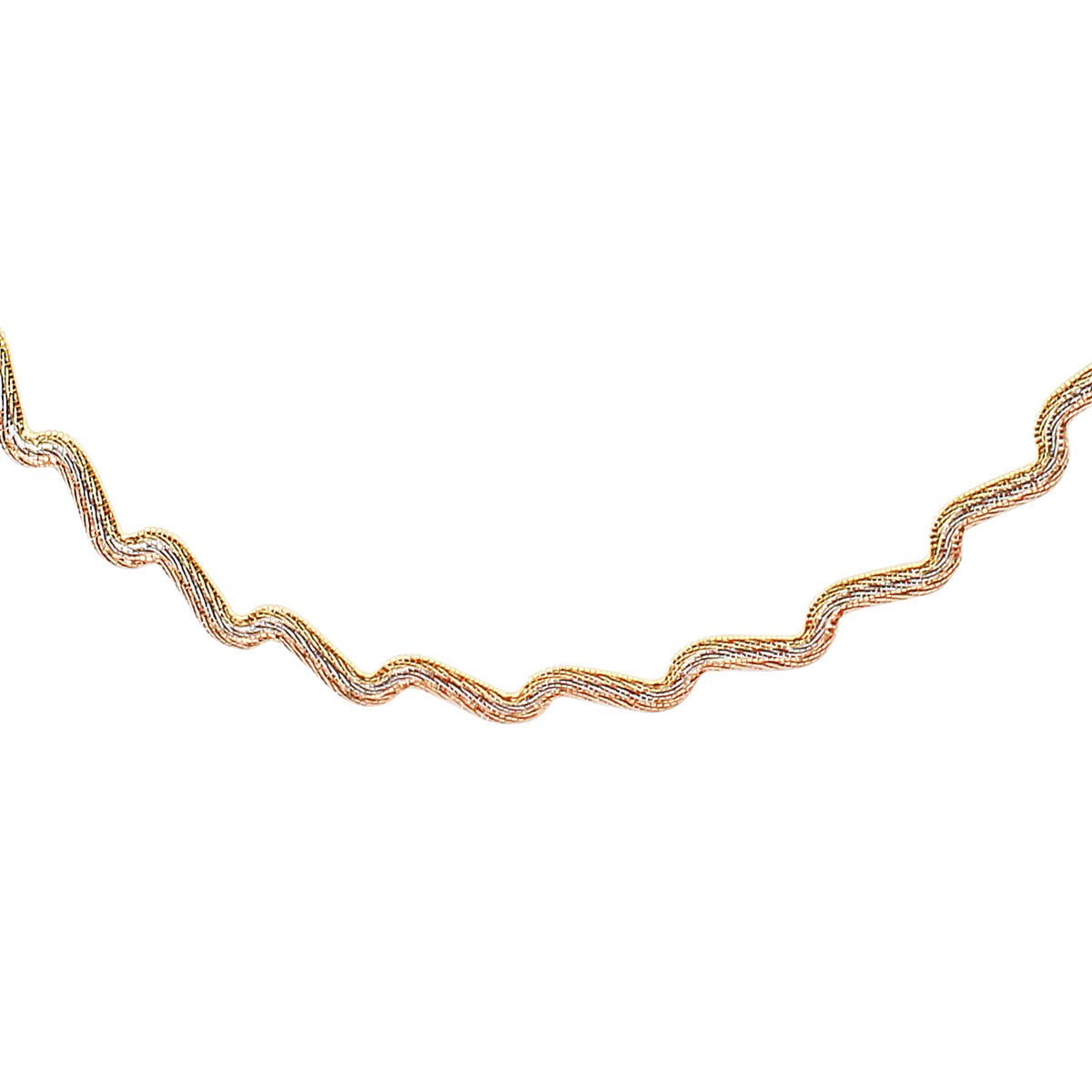 View Of The Pattern On Auric Cora 18ct Rose Gold Necklace