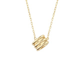 18ct Yellow Gold Honeycomb Necklace