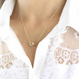 Aria Green 18ct Gold Pendant Necklace