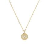 Infinity Infinity 18ct Yellow Gold Disc Pendant 18ct Gold Pendant With A Gold Chain