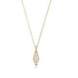 Cali 18ct White, Rose and Gold Pendant