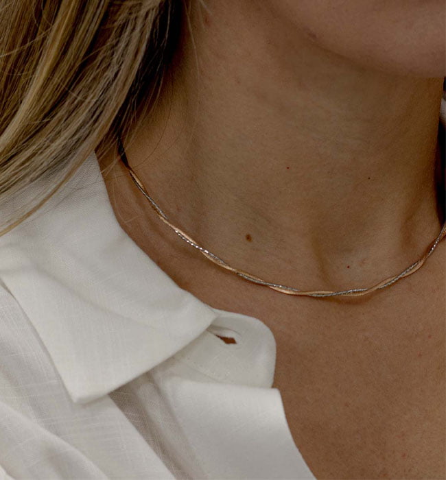 18ct Gold Choker Necklace For Women - Disc Necklace | Minimal Choker – AXHEA