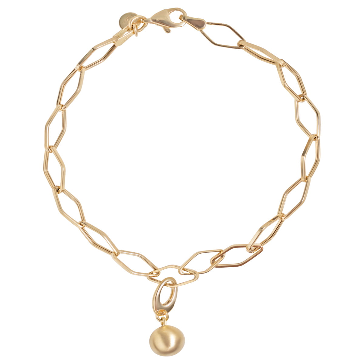 Fine 18ct Yellow Gold Ball Pendant Charm Necklace