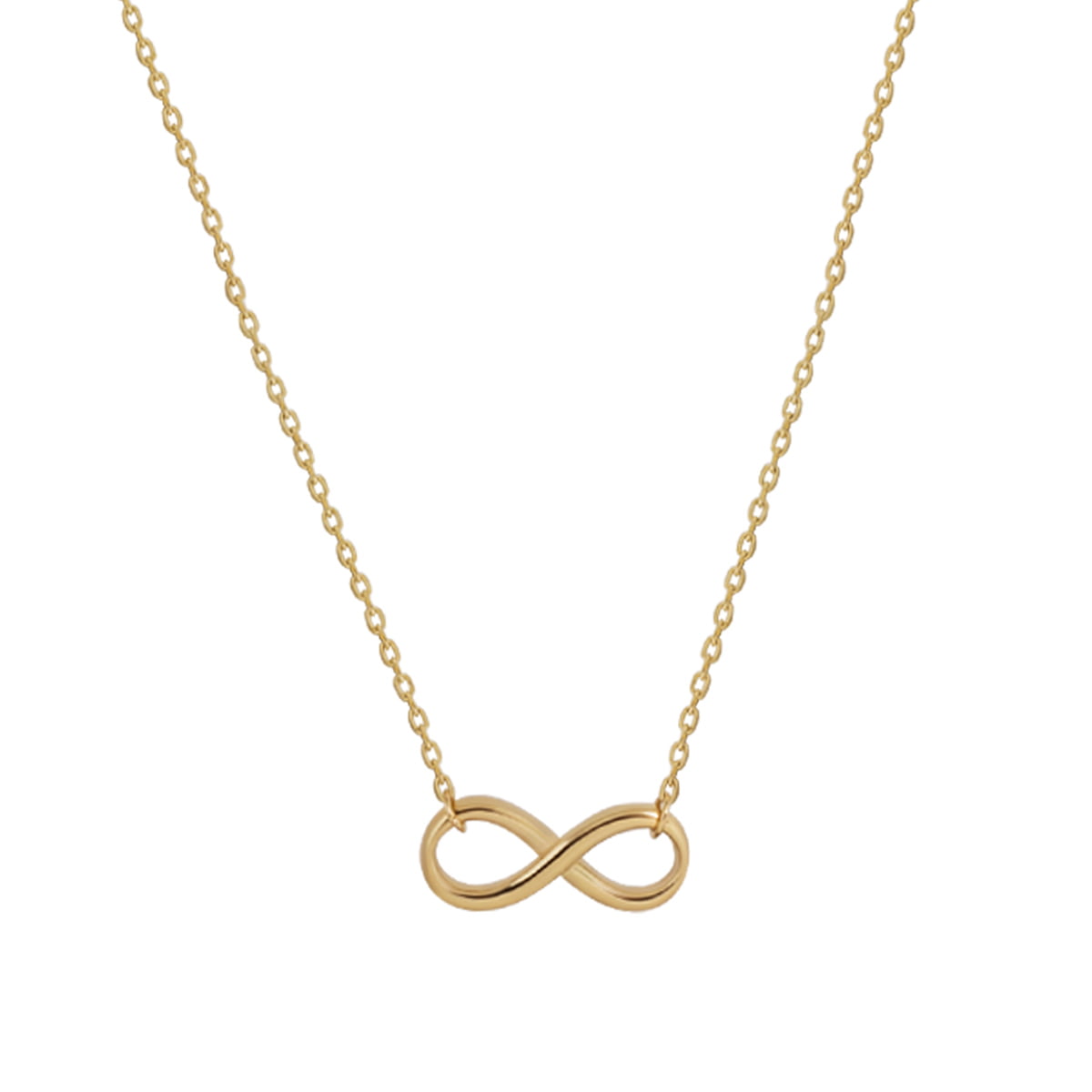 Fine 18ct Yellow Gold Infinity Necklace for Women