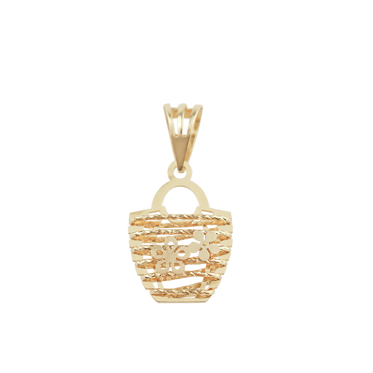 Flower 18ct Solid Gold Pendant