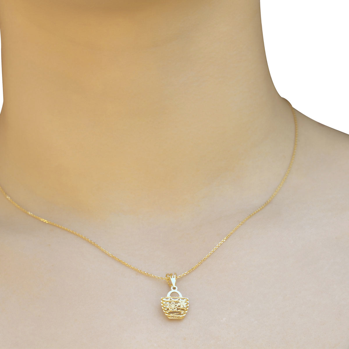 Flower 18ct Solid Gold Pendant
