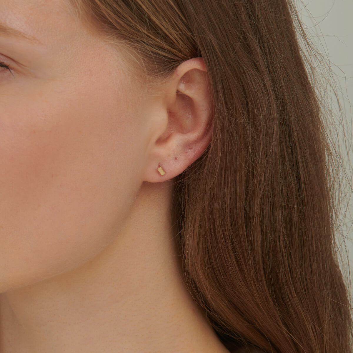 Gold Bar Earrings
