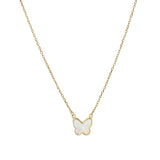 18ct Yellow Gold Butterfly Necklace
