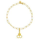 18ct HoneyComb Gold Pendant Charm