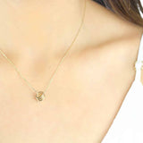 18ct Yellow Gold Honeycomb Necklace