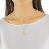 18ct Yellow Gold Pearl & Flower Necklace