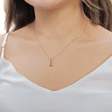 dainty 18ct rose gold pendant