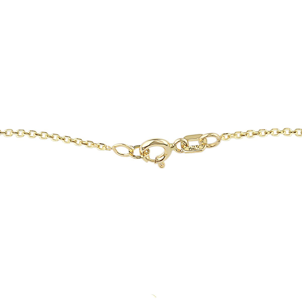 Unique Gia 18ct Gold Pendant Necklace Close Up View
