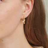 Medium Gold Hoop Earrings in 18ct Solid Gold