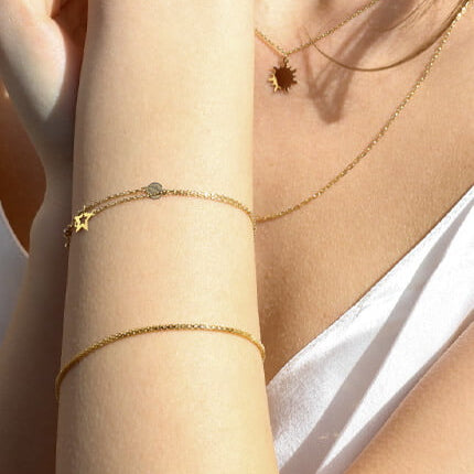 Personalised -Friendship written in the stars with Gold