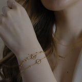 Signature 18ct Rose Gold Ball Bracelet