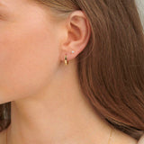 Solid Gold Huggie Earrings -UK