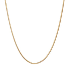 Yellow Herringbone 18ct Solid Gold Necklace Chain for Women