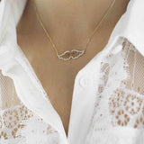 18ct Yellow Gold Angel Wing Necklace