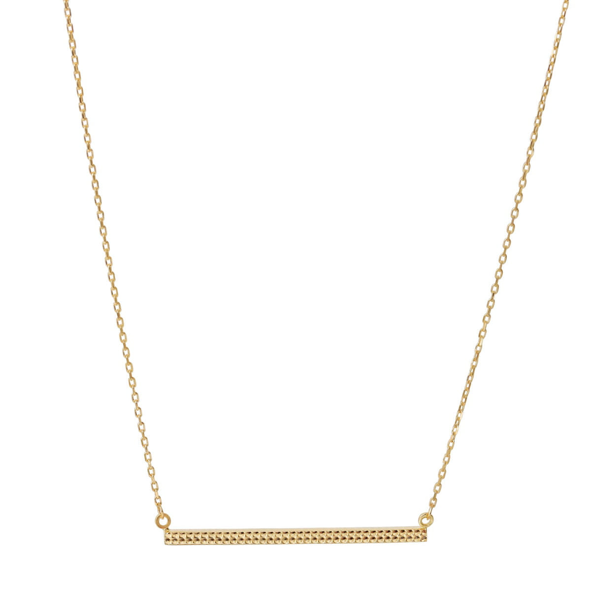 gold t bar chain necklace