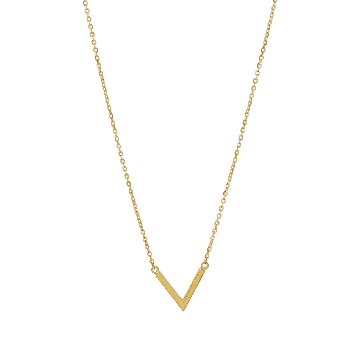 gold v shaped necklace
