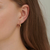 mini gold hoop earrings
