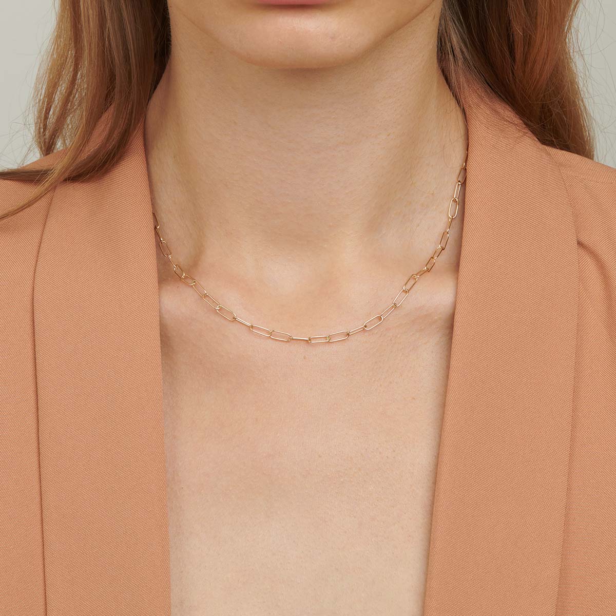 Gold Paperclip Chain Necklace - Gold Paperclip Necklace | Ana Luisa Jewelry