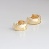 18ct Solid Gold Small Rounded Hoop Earrings