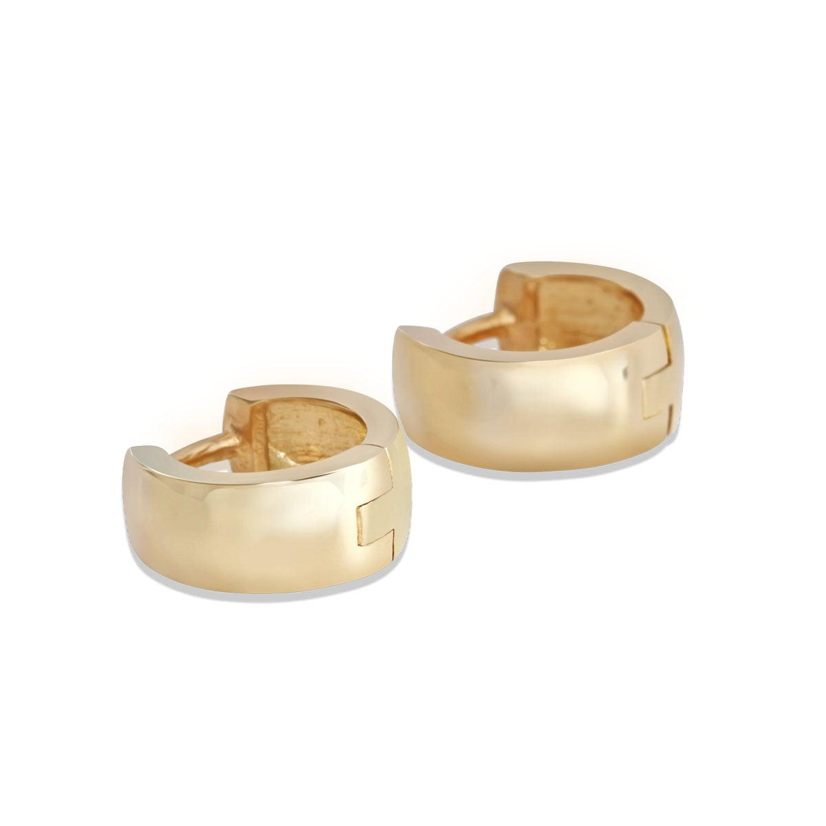 18ct Yellow Gold Small Huggie Hoop Earrings Auric Jewellery