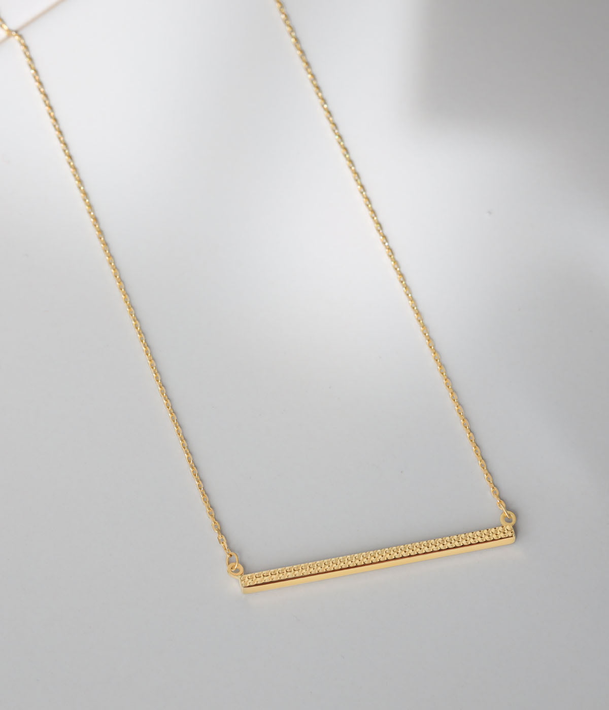 t bar chain necklace gold
